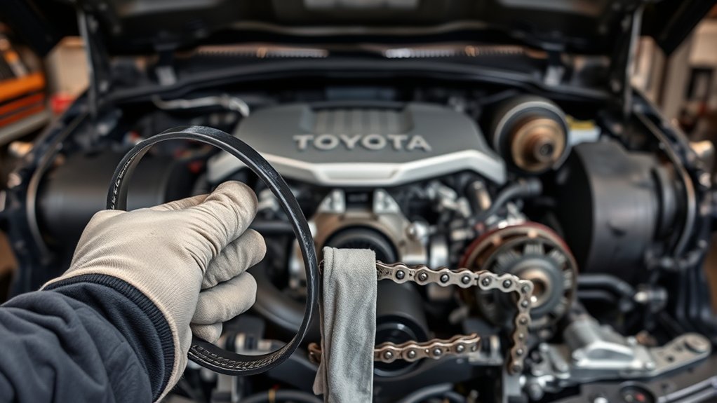 Toyota Tundra timing belt and timing chain comparison