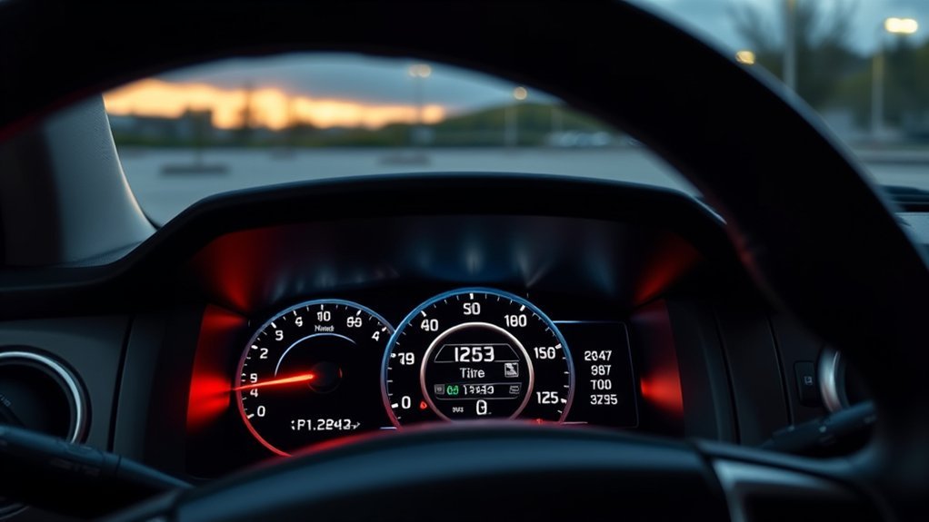 Toyota Tundra dashboard waiting for TPMS pressure readings