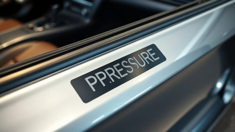 tire pressure placard location
