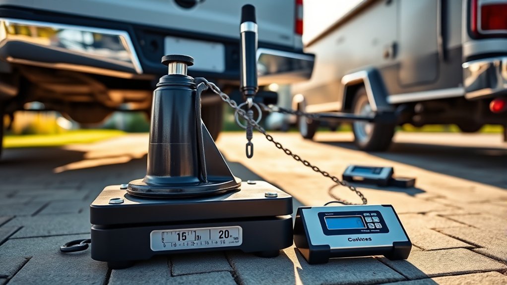 Comparison of actual trailer tongue weight and hitch-system weight ratings