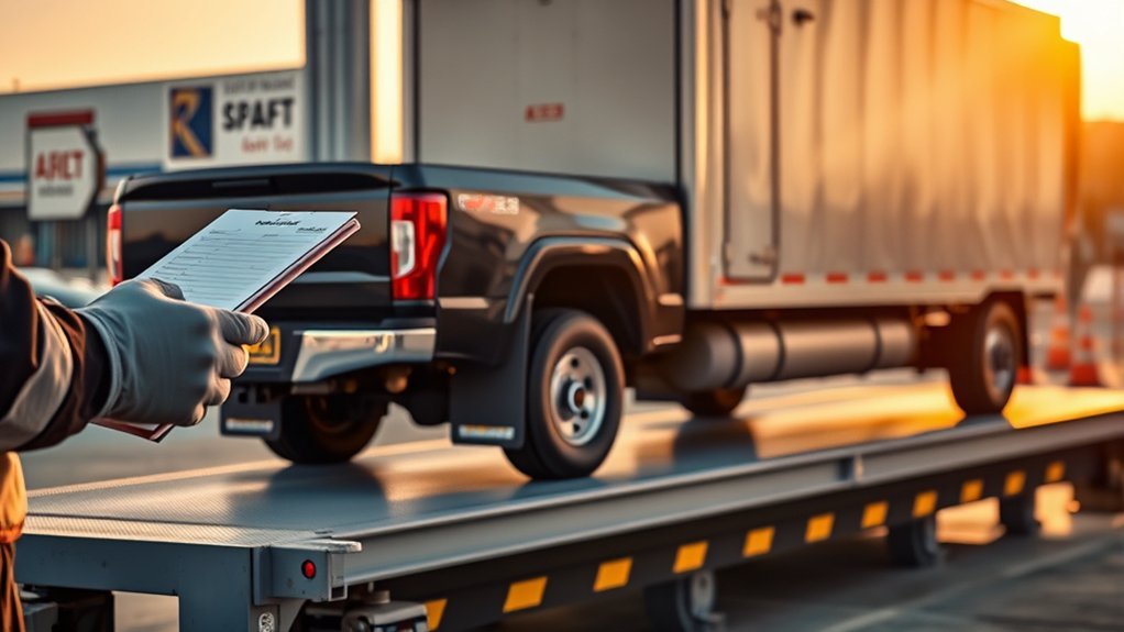 Vehicle safely towing a loaded trailer within its rated towing capacity