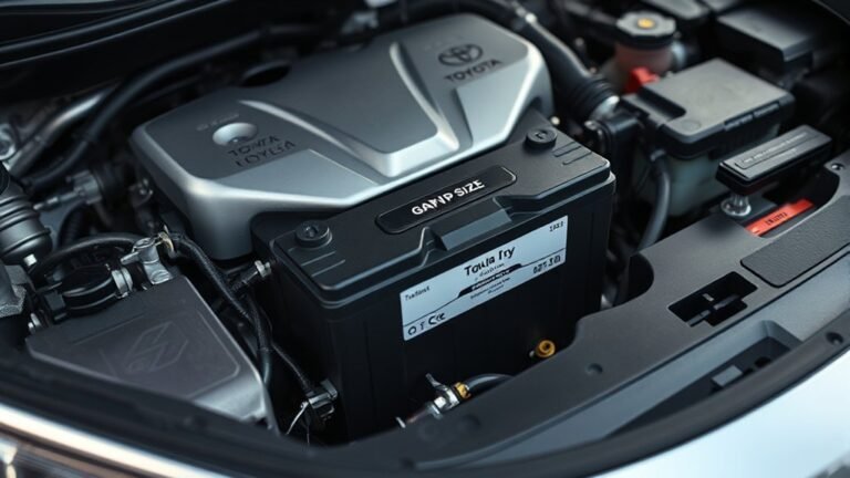 toyota camry battery specifications