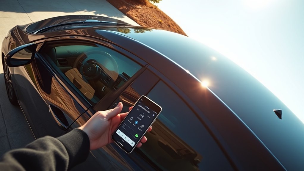 Toyota Camry connected services displayed through the Toyota App