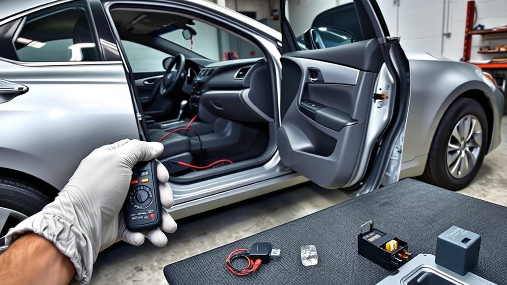 Toyota Camry power door lock actuator, wiring, and latch troubleshooting