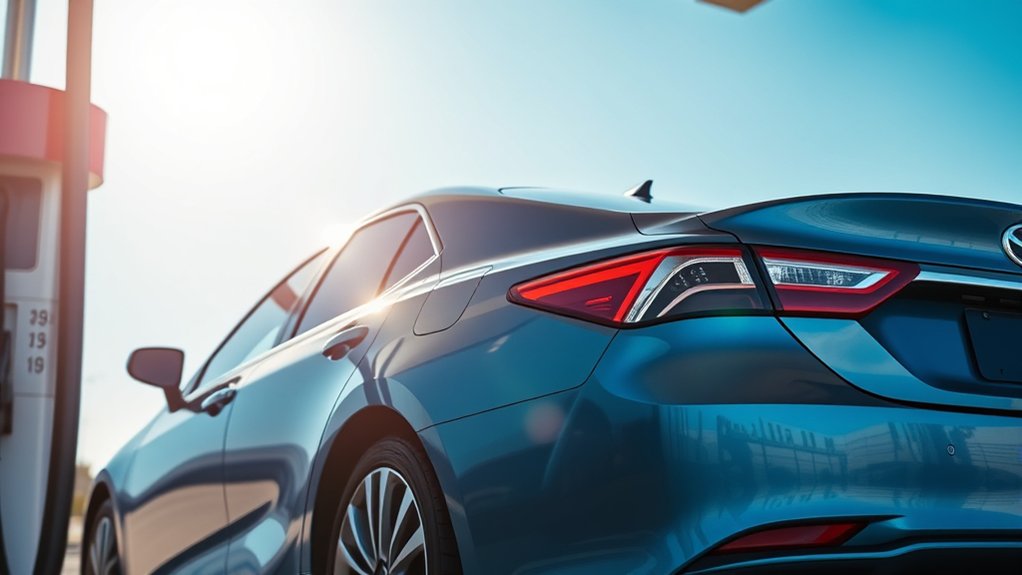Toyota Camry fuel tank capacity and estimated driving range