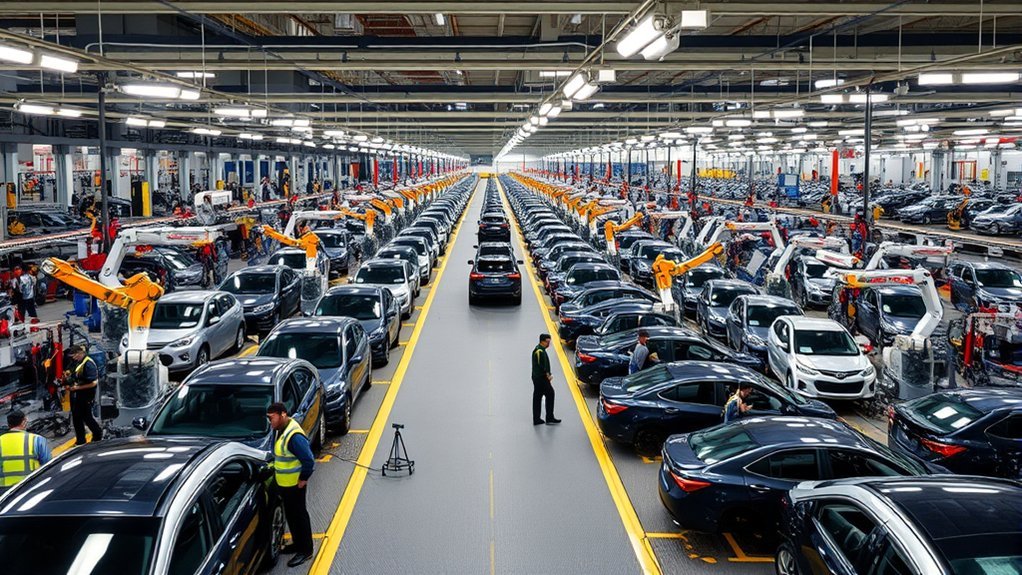Toyota Camry production at Toyota Motor Manufacturing Kentucky in Georgetown