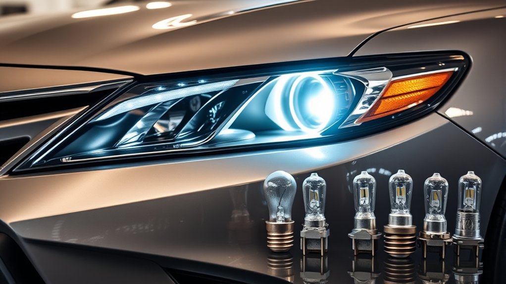 Toyota Camry halogen, HID, and LED headlight replacement options