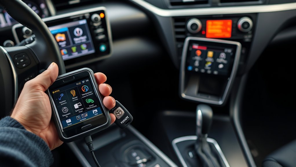 Professional scan tool used for Toyota Camry key fob and immobilizer programming