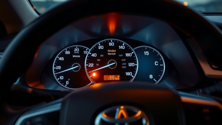 toyota camry maintenance alert