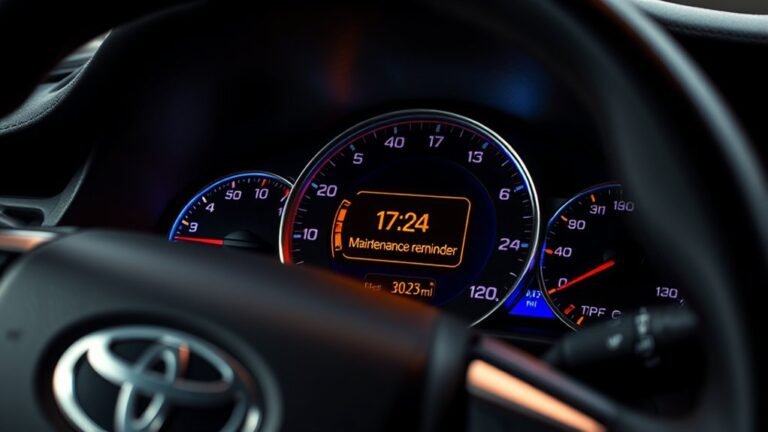 toyota camry maintenance alerts
