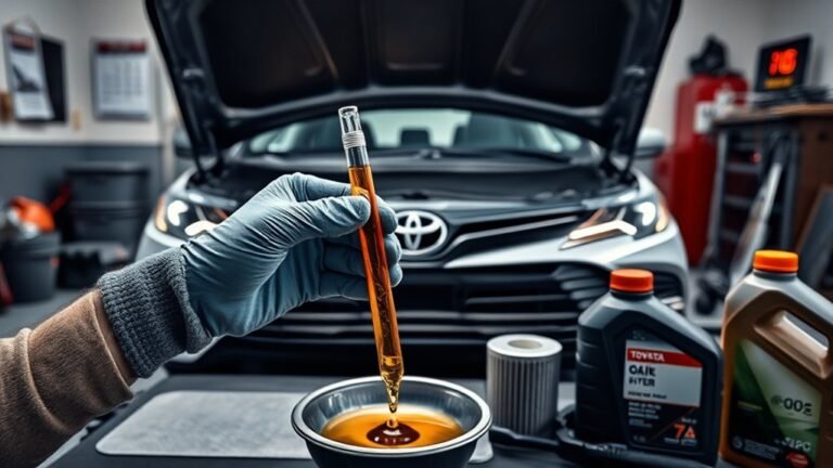 toyota camry oil change schedule