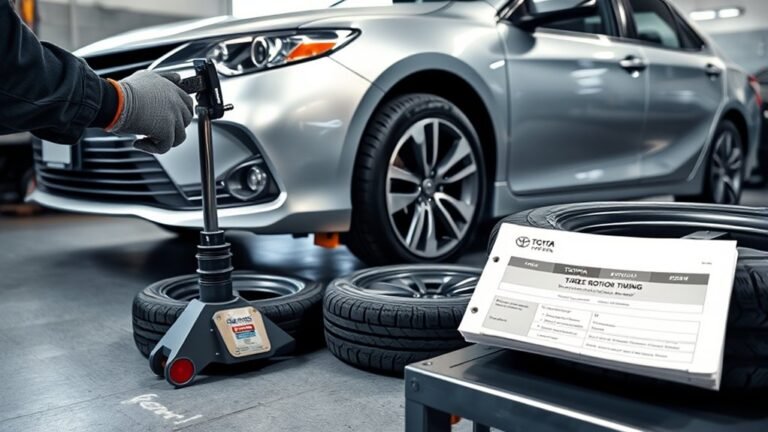 toyota camry tire rotation