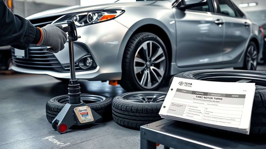 toyota camry tire rotation