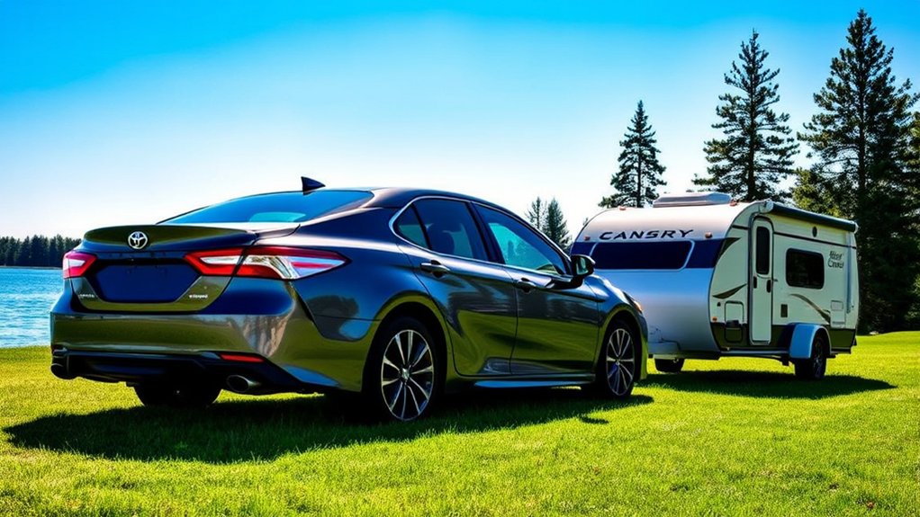 Toyota Camry towing capacity and loaded trailer weight limits