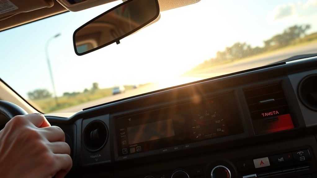 Toyota Tacoma air-conditioning system blowing warm air
