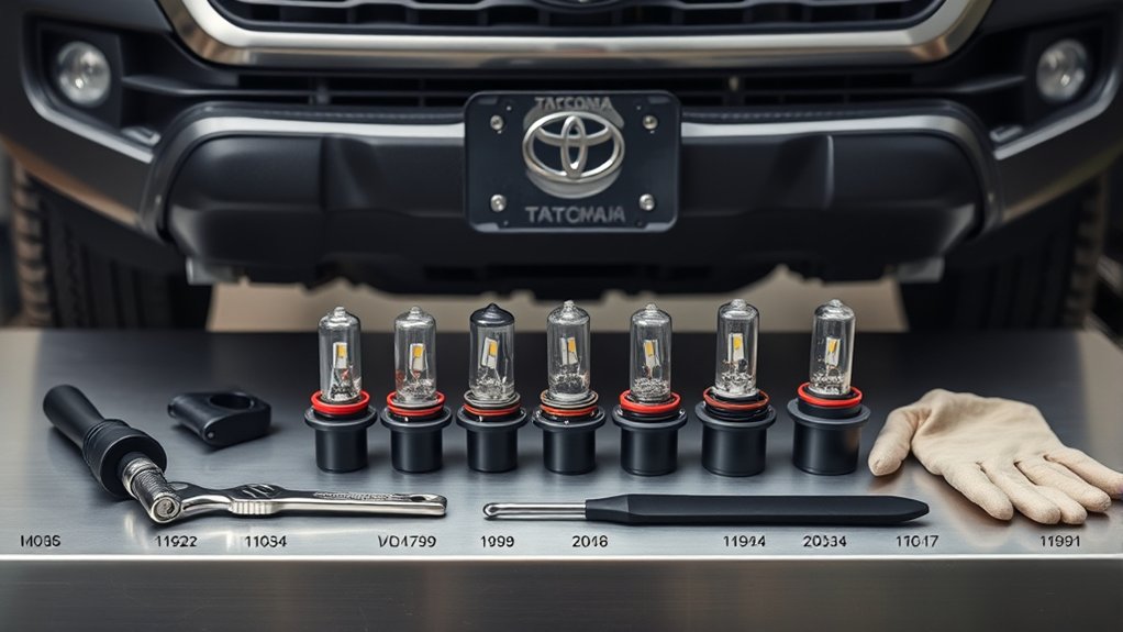toyota tacoma fog light sizes