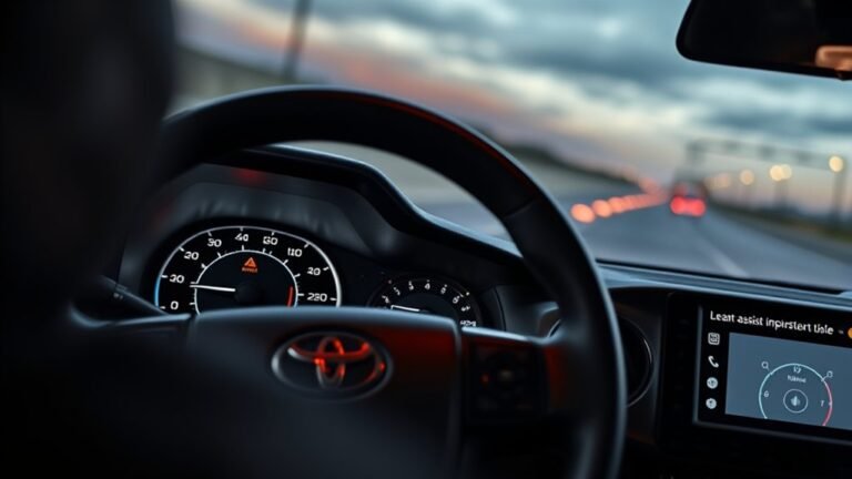 toyota tacoma lane departure alerts