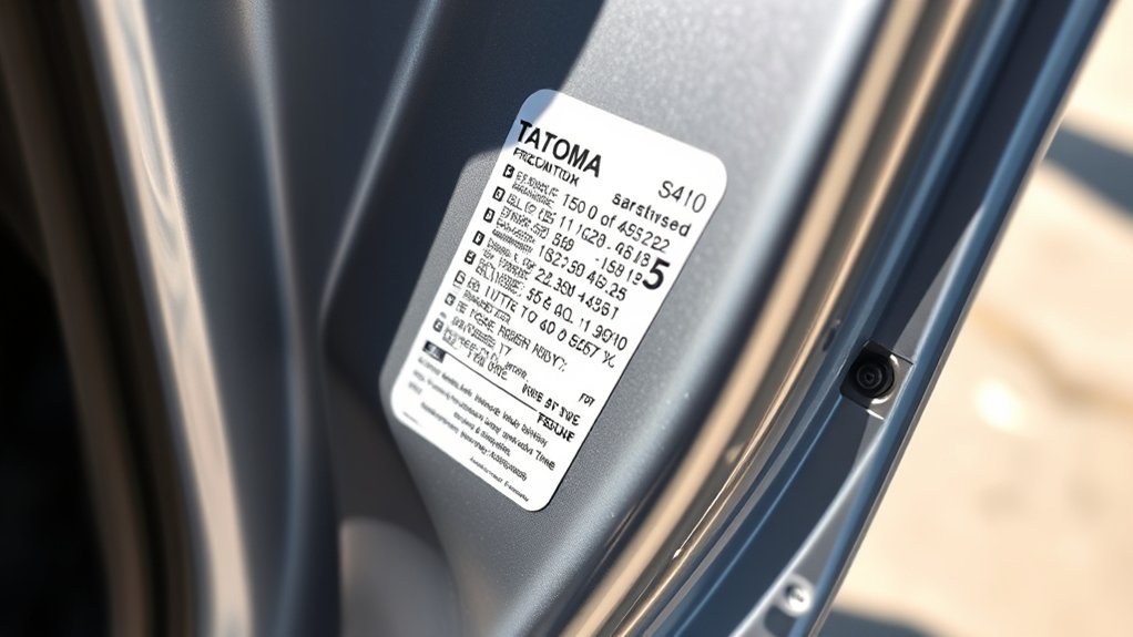 toyota tacoma tire pressure