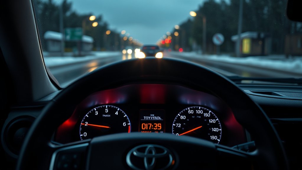 Toyota Tundra traction control and stability control system operation