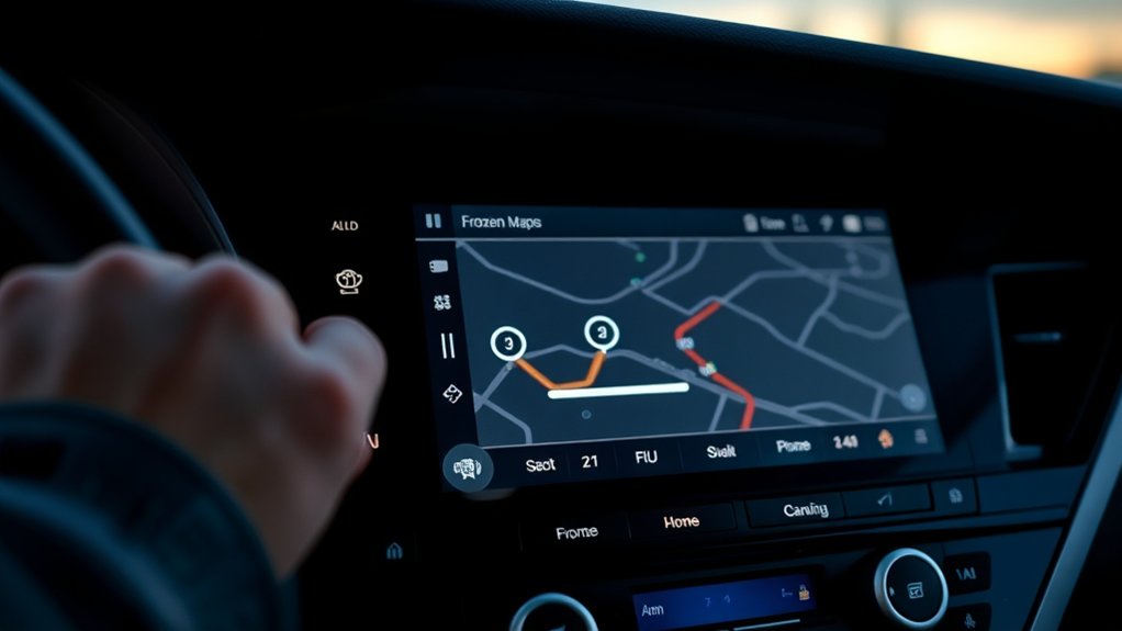 Troubleshooting navigation settings on a Toyota Camry touchscreen