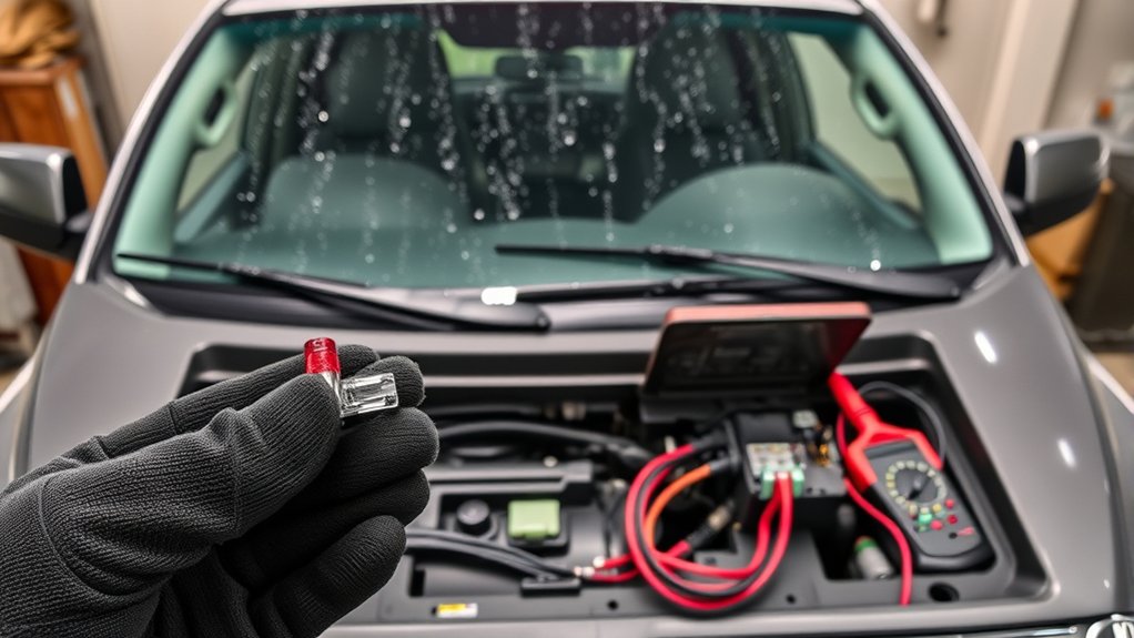 Toyota Tundra windshield wiper fuse, motor, arm, and linkage troubleshooting