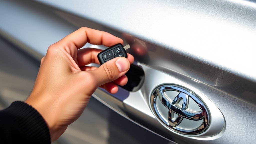 using toyota camry digital key