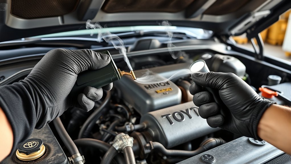 Toyota Tacoma engine symptoms caused by a possible vacuum leak