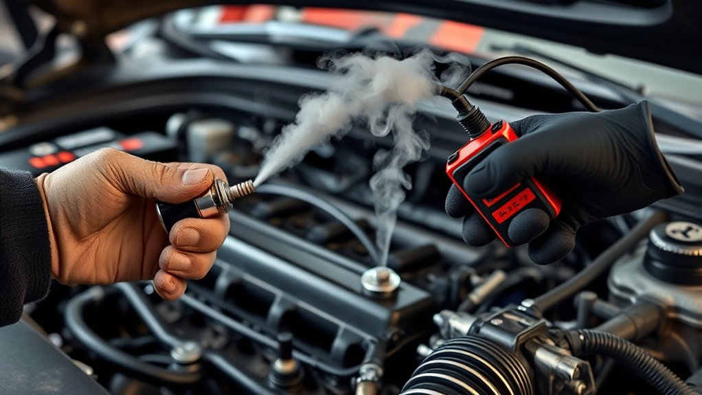 Repairing damaged engine vacuum hoses and intake seals