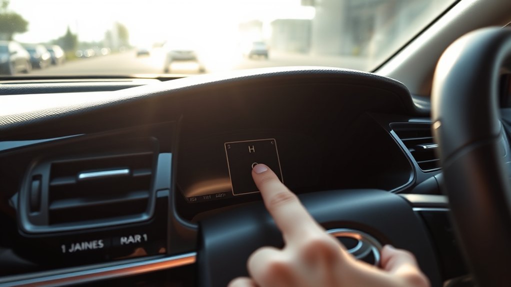 Driver comparing a Toyota Camry clock with a reliable time reference