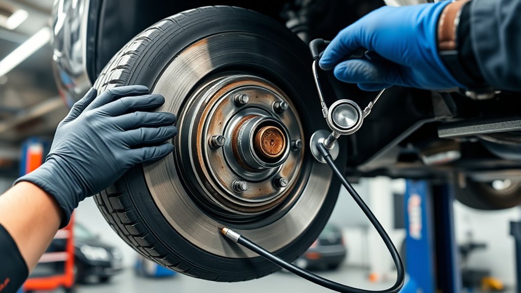 Toyota Tundra wheel bearing wear symptoms including noise and steering vibration