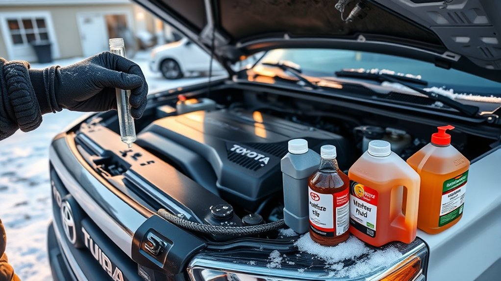 Toyota Tundra winter fluid inspection checklist
