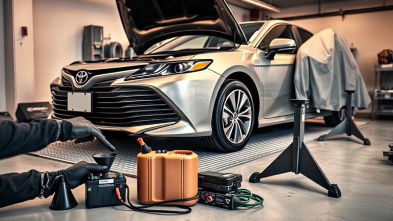 winterize toyota camry storage