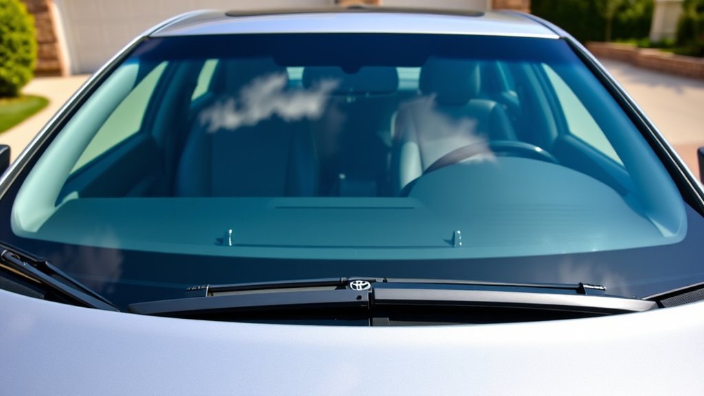 Toyota Camry windshield wiper inspection, cleaning, and winter maintenance
