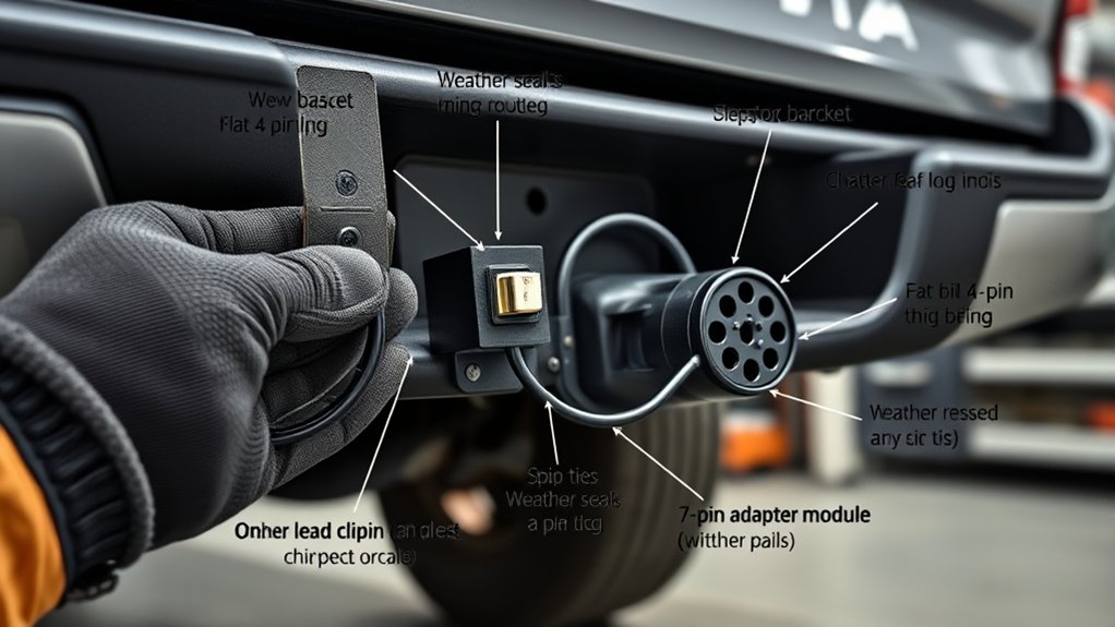 Toyota Tacoma trailer wiring installation options for 4-pin and 7-pin connectors