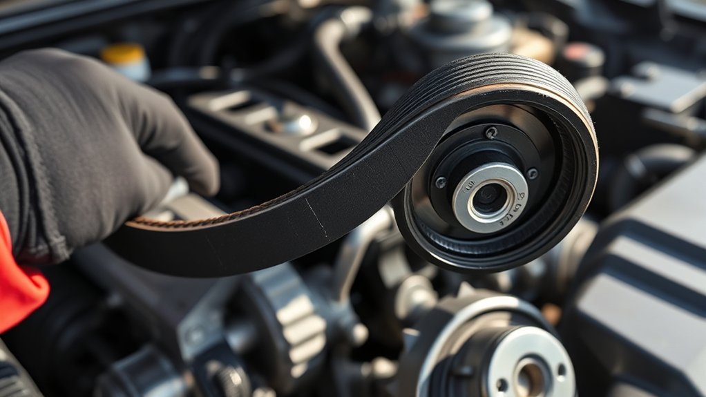 worn serpentine belt signs