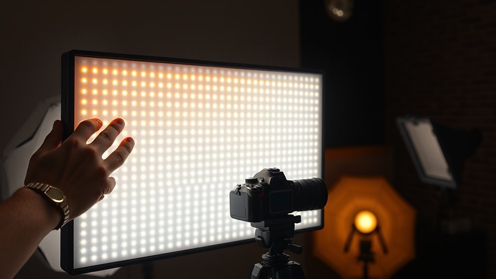 adjustable bicolor soft lighting