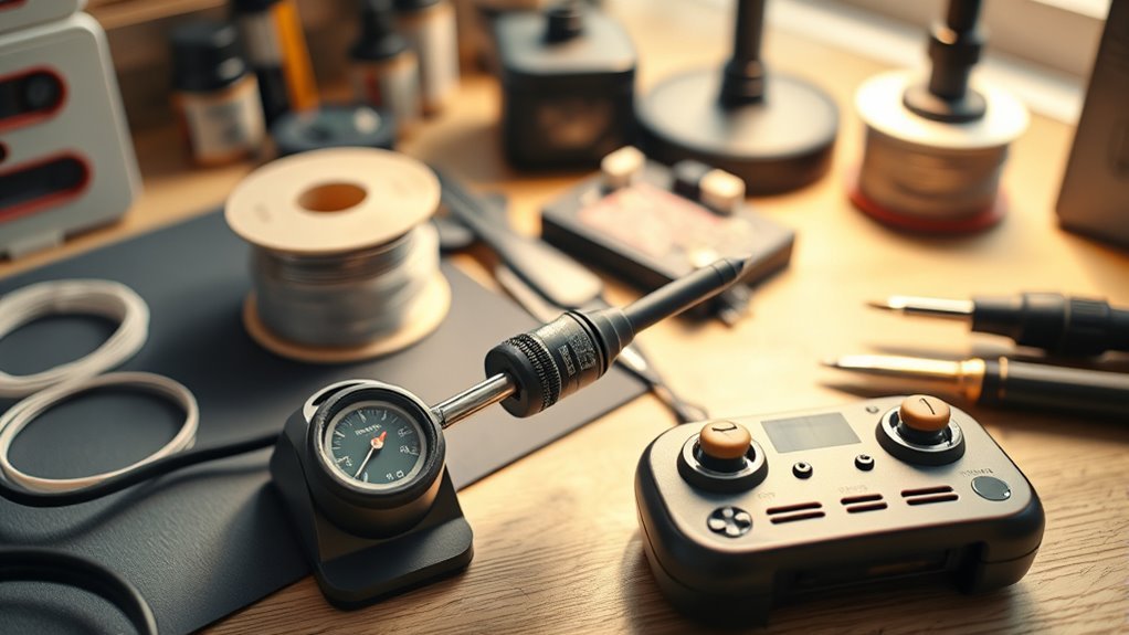 adjustable temperature soldering iron