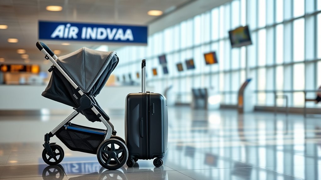 air india baby buggy dimensions