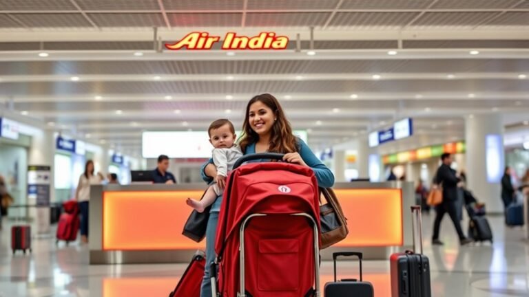 air india stroller policy infant