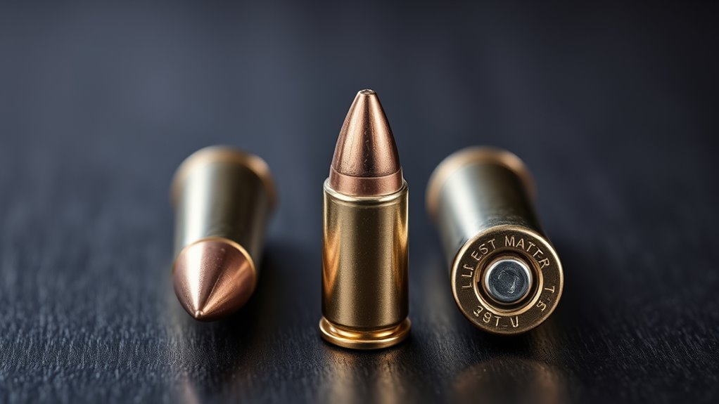 Comparison of FMJ, hollow point, and soft point bullet types