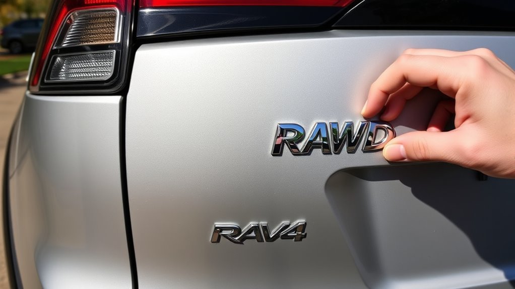 awd badge placement details