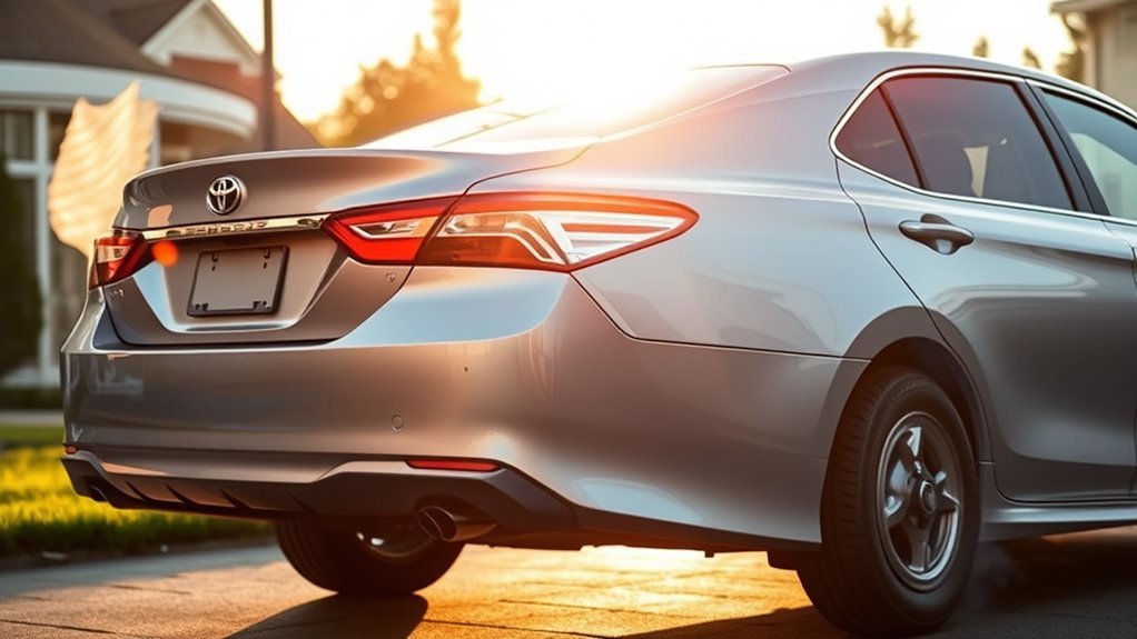 camry emits smoke morning