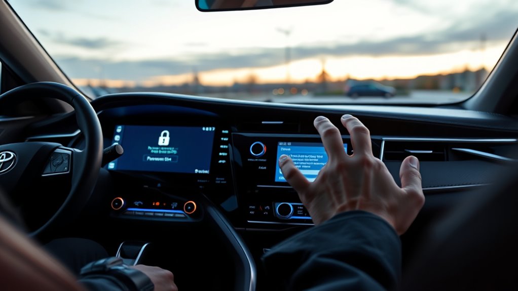 camry infotainment password guide