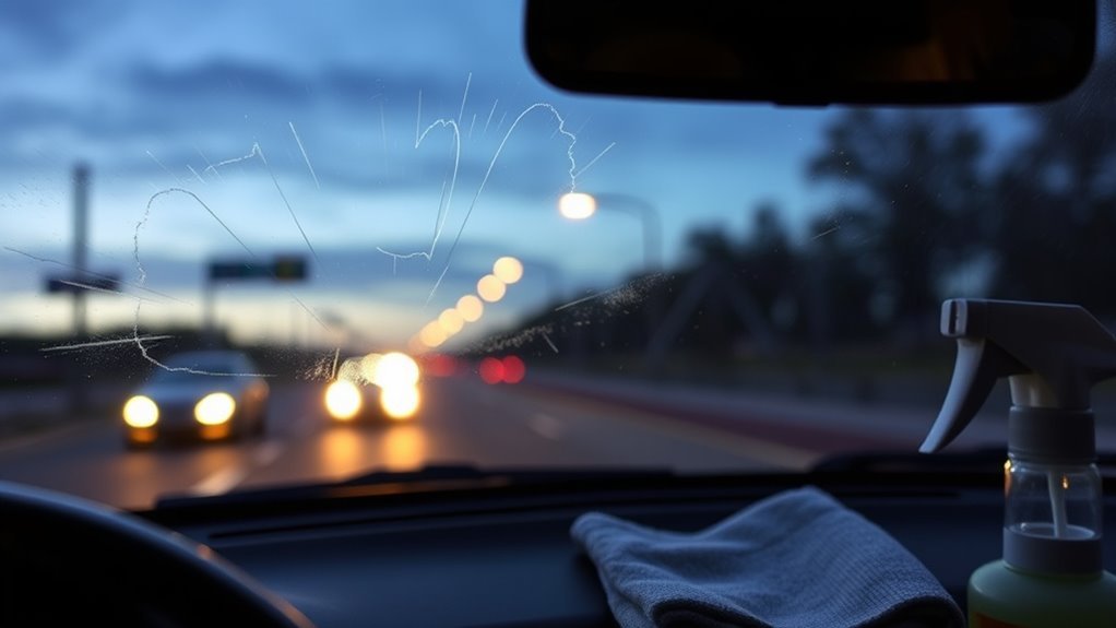 causes of windshield haze