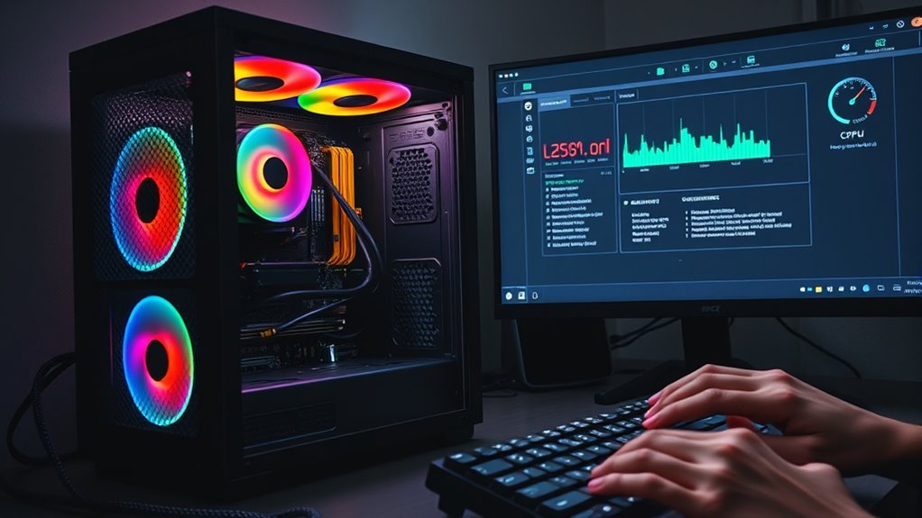 Checking CPU temperature from the BIOS/UEFI hardware monitor screen