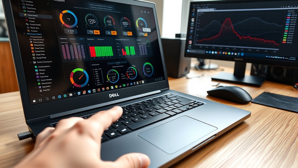 check dell precision temperature