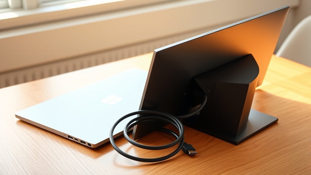 check laptop ports and cables