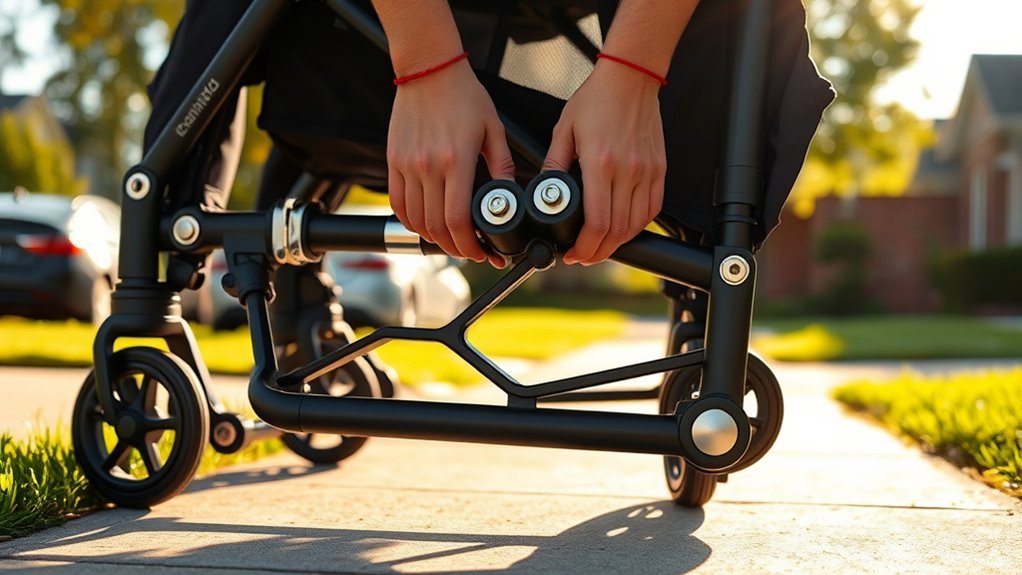 collapse even flow stroller