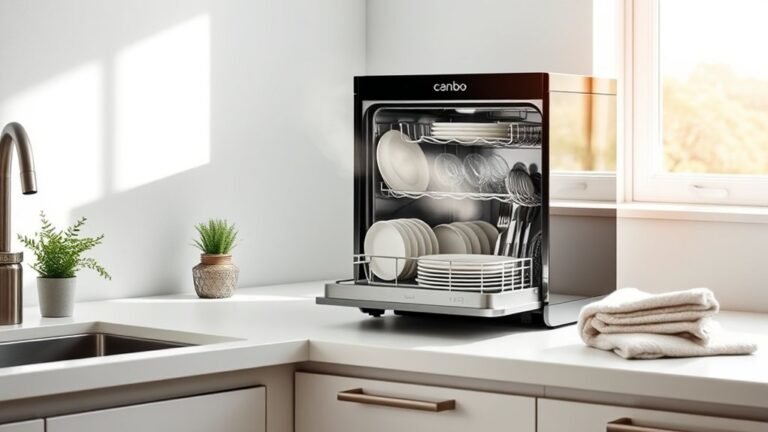 compact dishwasher with drying