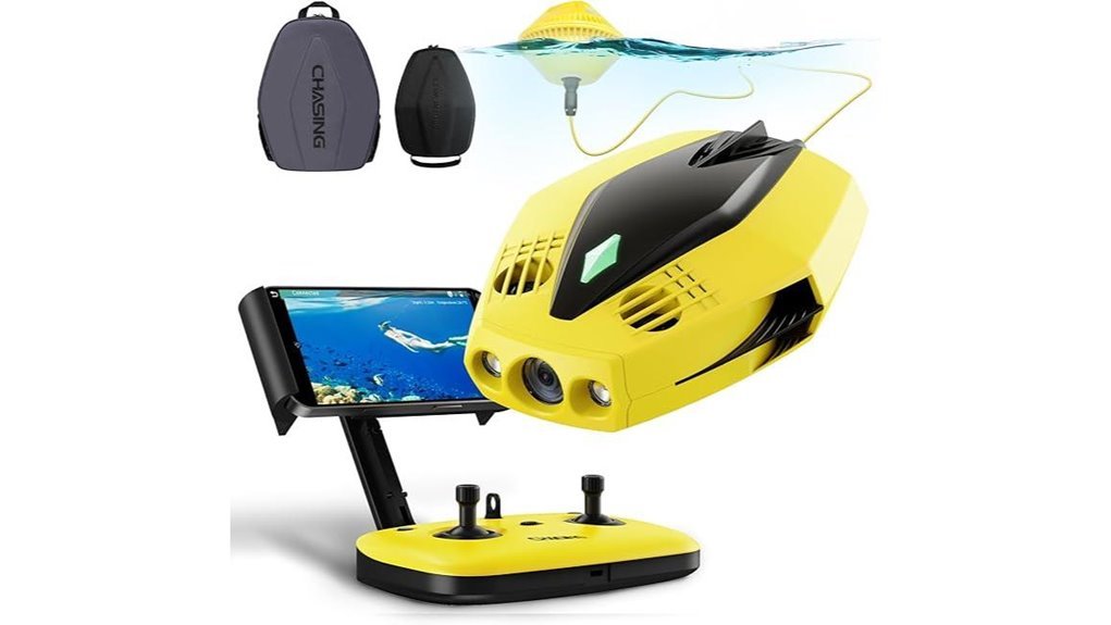 compact underwater drone camera